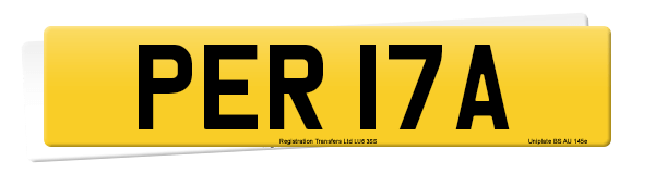 Registration number PER 17A